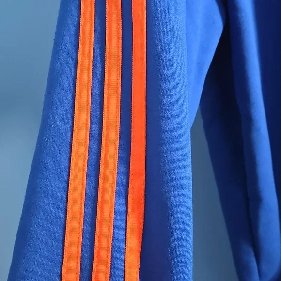 Adidas Blue and Orange Knicks Hoodie - Picture 3 of 10